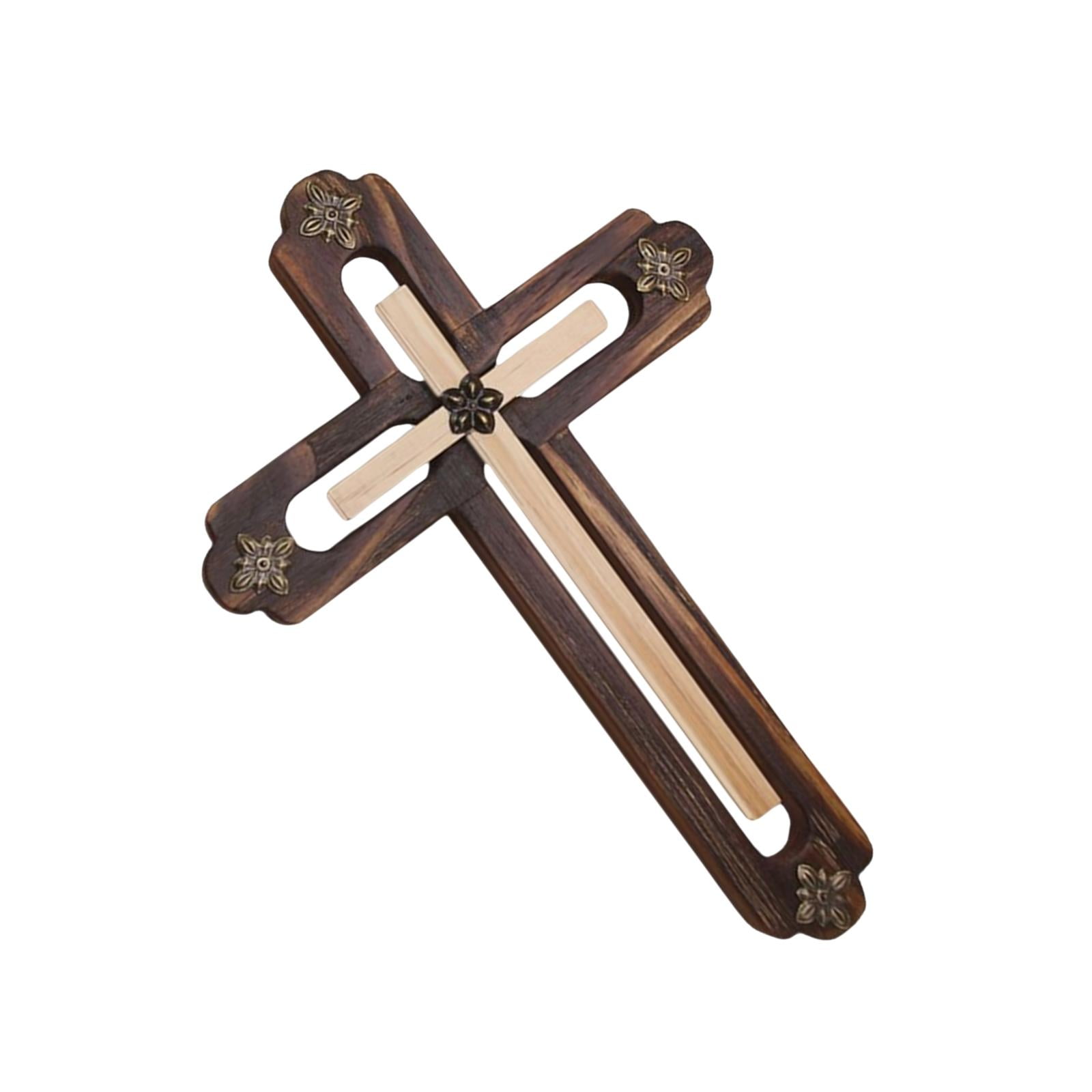 For Cross Pendant 32cm Solid Wood Christ For Cross Wall Mounted Ornament  For Home Church Ritual Holding Decorati Crosses For Jewelry Making 50 Mm