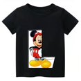 thumbnail image 3 of 2024 Nueva camiseta de verano con combinación de letras para niños de alta calidad Disney Mickey Mouse Font ABCDEF camiseta de manga corta para niños, 3 of 5