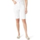 thumbnail image 1 of Shorts para mujer Gloria Vanderbilt Amanda tiro alto 28 cm blanco, 1 of 1