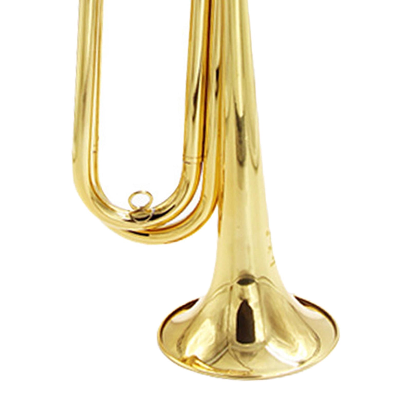 LeeQinersw Brass Blowing Bugle Trumpet 7C Mouthpiece Vintage Musical Instrument Scout Bugle
