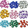 thumbnail image 2 of U8MO 100 Flatback Acrylic Sewing Rhinestone Round Button Gems 14mm Sew on beads-Mixed Colour, 2 of 8