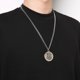 thumbnail image 2 of Collar HZMAN Saint Michael de acero inoxidable para hombre, 2 of 6