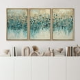 thumbnail image 4 of IDEA4WALL Framed Canvas Print Wall Art Set Blue & Green Pastel Colorful Fragments Abstract Modern Art Bohemian Minimalism Multicolor Wall Decor Relax/Zen Boho Artwork for Rooms - 16"x24"x3 Natural, 4 of 5