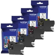 Genuine Brother LC3017 (LC-3017) (BK/C/M/Y) High Yield Color Ink 4-Pack (Includes 1 each LC3017BK, LC3017C, LC3017M, LC3017Y)
