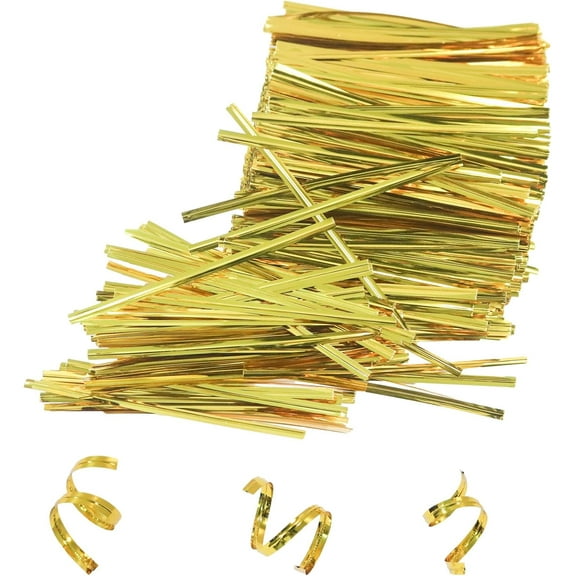 Kjislet 760 Pcs Metallic Twist Ties, Reusable Bag Ties for Plastic, Bread, Candy, Coffee Bags, Snacks, Cake Pops, Party Supplies