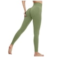 thumbnail image 1 of Pantalones de yoga sin costuras para mujer, color melocotón, de nylon y spandex, de cintura alta, para fitness, running, yoga y uso diario, 1 of 5
