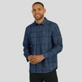 thumbnail image 4 of Men's Darius Rucker Collection by Fanatics Navy Detroit Tigers Thin Wale Corduroy Plaid Button Up Shirt, 4 of 6