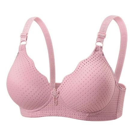 Wireless Seamless Bra for Women Deep V Supportive Bras Tshirt Comfort Soft Full Coverage Push up Plunge Bralettes Full Support Brassiere Everyday Bras