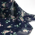 thumbnail image 2 of Gold Coast Women's Face Mask Scarf with Adjustable Ear Loops in Navy Floral, 2 of 5
