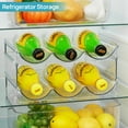 thumbnail image 7 of Sindcom 4 Pack Stackable Bottle Holder Storage Rack, Plastic Water Bottle Organizer, Clear, 7 of 7