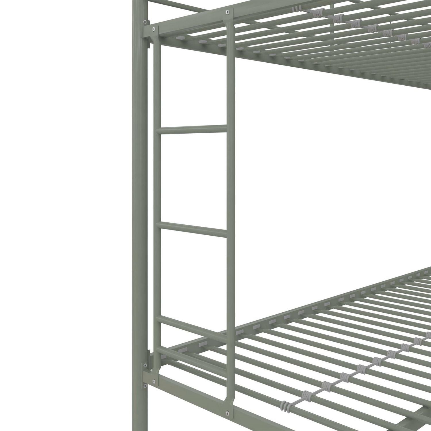 DHP Dusty Twin Over Full Metal Bunk Bed, Thyme Green