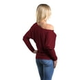 thumbnail image 3 of Shop4Ever Women's Best Grandma Ever Grandparent Off Shoulder Long Sleeve Shirt, 3 of 6