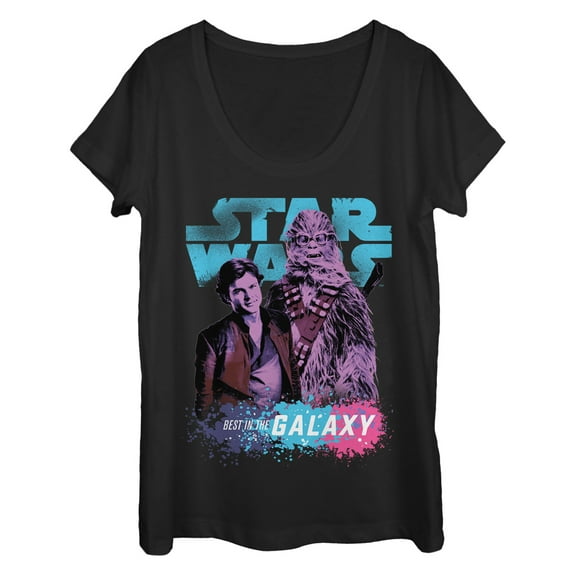 Women's Solo: A Star Wars Story Best in the Galaxy  Scoop Neck Black Medium