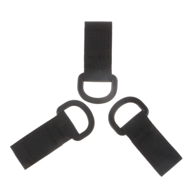 2Pcs Tactical Molle Belt Ring Webbing Mount Adapter Key Holder Hang Hook Buckle 