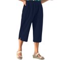 thumbnail image 2 of Summer Savings Clearance! Womens Solid Color Pocket Bottom Slit Pants Sales Today Clearance!, 2 of 9