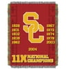 USC OFFICIAL Collegiate, Commemorative 48x 60 Woven Tapestry Throw by The Northwest Company