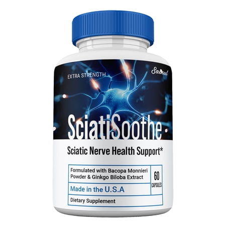 SciatiSoothe Supplement, Brain and Cognitive Capsules, Sciati Soothe Pills Advanced Formula (1 Pack)