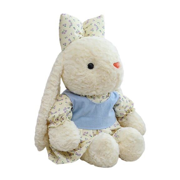 Lop-eared Easter Bunny Plush, Super Cute Easter Bunny Stuffed Animal Fun Easter Stuffed Bunny for Easter Decorations, Perfect Easter Basket Stuffers Easter Gifts for Friends