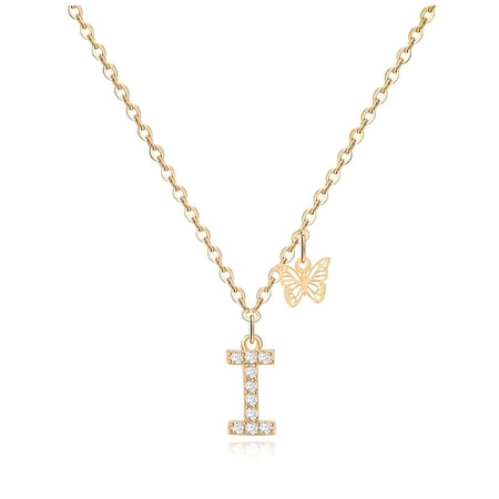 DESIGNICE 2026 New Initial Necklaces for Women Personalized Customization Gold Necklace for Women 26 Letters Pendant Letter Necklace for Women for Daily Wear Parties Gifts Gold Stylei