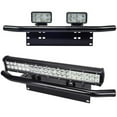 thumbnail image 4 of Plate Mounting Bracket Holder W/ Bar Bumper for LED Driving Light Work Lamp ( Plate Bracket) Black, 4 of 8