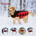 thumbnail image 6 of Kuoser Reversible Dog Winter Coat, Reflective Waterproof Dog Jacket, Cotton Lined Vest Windproof Outdoor for Small Medium and Large Dogs, 6 of 8