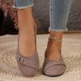 thumbnail image 6 of SuTry Women's Round Toe Flats Slip On Comfortable Metal Ring Detail Lightweight Casual Walking Office School Shoes(41), 6 of 9