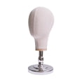 thumbnail image 4 of Milaget Canvas Block Head Desktop with PVC Base Mannequin Head for Hat Jewelries, 4 of 9
