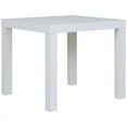 thumbnail image 3 of Bowery Hill Table d'Appoint Carrée Légère en Bois, Stratifié Blanc, 3 of 8