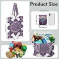 thumbnail image 2 of Mandala Print Reusable Canvas Tote Bag - Boho Tribal Ethnic Design with Sacred Geometric Patterns, Vintage Folk Art , Eco-Friendly Grocery Bag, 2 of 7