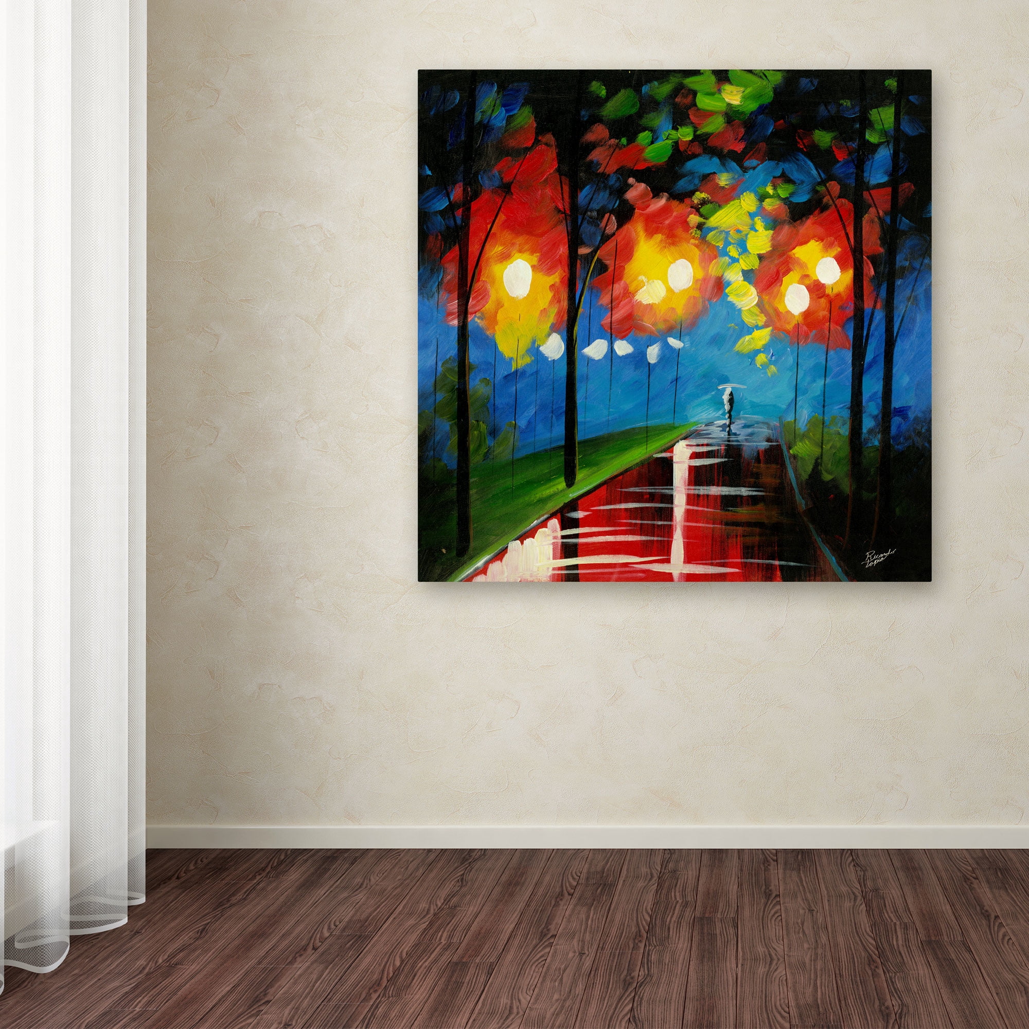 "Night Reflection" Canvas Art by Ricardo Tapia
