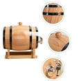 thumbnail image 3 of Bar à Vin Rouge en Bois Seau à Vin Bar à Pub Seau de Rangement pour Bière avec Robinet, 3 of 8