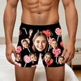 thumbnail image 4 of KHONTS Personalized Boxers for Men Husband Boyfriend Funny Boxers for Men Valentine's Day Birthday for Him 01-Black M, 4 of 8