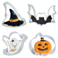 thumbnail image 1 of Juego de cortadores de galletas TUZICAKE para Halloween, acero inoxidable, 4 piezas, 1 of 8
