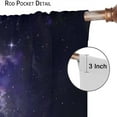 thumbnail image 6 of Galaxy Blackout Curtains Outer Space Universe Fantasy Nebula Purple for Kids Girls Boys Bedroom Living Room Rod Pocket Decoration Window Drapes 2 Panels W42xL84in, 6 of 6