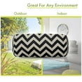 thumbnail image 3 of Majestic Home Goods Bolster Pillow Chevron Black, 3 of 5