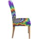 thumbnail image 3 of ABPHQTO Funda protectora para silla elástica con movimiento óptico de flor ardiente pulsante, funda protectora para asiento para comedor, Hotel, boda, fiesta, juego de 6, 3 of 4