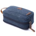 thumbnail image 3 of Neceser Kit Colgante para Hombres Bolsa de Afeitar de Lona Resistente al Agua con Gran Capacidad para Viajes-Azul Oscuro, 3 of 5