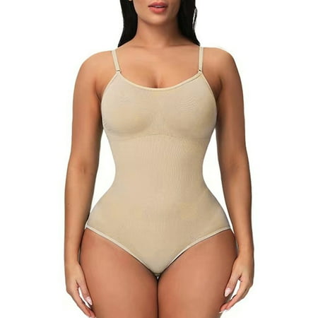 

Women Bodysuit One-piece Sheath High Elastic Push Up Solid Color Tummy Control Stretchy Backless Tighten Skin Lady Body Shaper Women Clothes