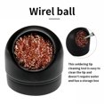 thumbnail image 4 of Worallymy Bola de alambre Punta de soldadura Bola de lavado Latón Alambre de acero Esponja Boquilla de soldadura Herramienta de limpieza Negro Worallymy JD735811775, 4 of 7