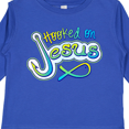 thumbnail image 4 of Inktastic Hooked on Jesus Christian Boys or Girls Long Sleeve Toddler T-Shirt, 4 of 5