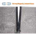 thumbnail image 6 of Magnetic Screen Door Fit Door Size 40 x 82 Inch, Screen Size 42" x 83" Reinforced Fiberglass Mesh Curtain Entry Door Mesh with Full Frame Hook&Loop-Grey, 6 of 7
