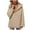 Beige, variant on Fall Fashion Must Haves Womens Winter Warm Long Sleeve Solid Color Hooded Sweatshirt Tops Pullover with Pocket Women Fall Clothes
