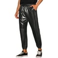 thumbnail image 5 of Lars Amadeus Shiny Pants for Men's Drawstring Waist Sparkly Costume Metallic Joggers, 5 of 5