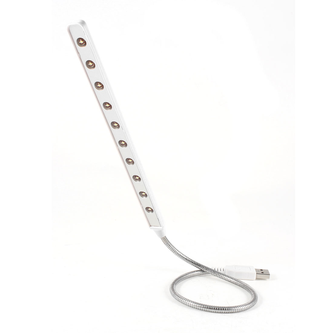 Home Desktop Portable Flexible Goose Neck USB 10 LEDS Light for ...