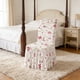 thumbnail image 5 of Funda de silla estampada | Funda de tapicería totalmente elástica para sillas de comedor de casa y hotel | Cojín de asiento de poliéster de alta elasticidad con respaldo | Blanco, 5 of 6