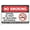 Warning Sign 1, variant on Aluminum No Smoking Within 25 Feet of Building Entrance Sign 12 x 8 Inches - Do Not Throw Butts On Ground Yard Sign, Indoor Outdoor Office, Business, Smoke-Free Zone