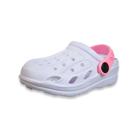 

Foamwalk Baby Girls Clogs Shoes - white/pink 3 - 6 months (Newborn)
