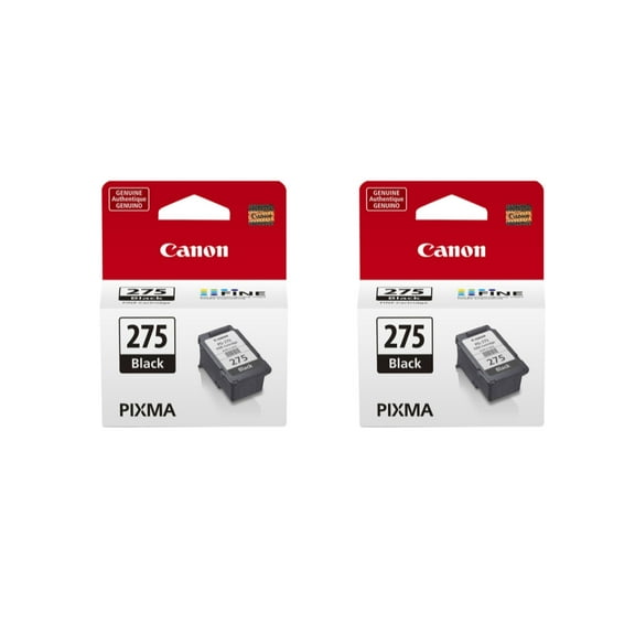 Canon PG-275 Black Ink Cartridge, 2 Pack