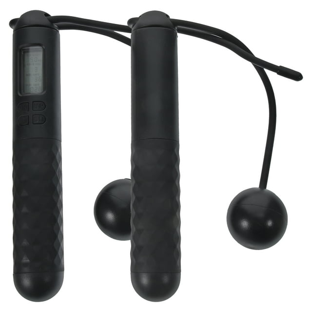 1 Pair of Weighted Jump Rope Fitness Rope with Counter Cordless Jump Rope Portable Skipping Rope