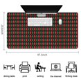 thumbnail image 5 of Long Mouse Pads for Desk,Multicolor Christmas Pattern Desk Mats on Top Of Desks, Desk Mouse Pad Extra Large with 3mm Non-Slip Base and Stitched Edge for Gaming,Office,Work,Home 47.3x23.6in, 5 of 5